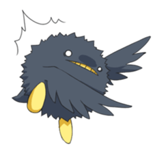 Black bird sticker #3871773