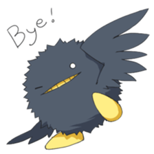 Black bird sticker #3871779