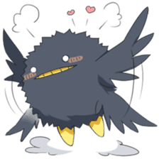 Black bird sticker #3871784