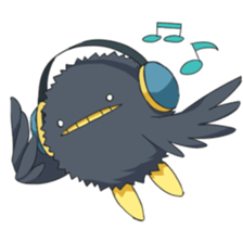 Black bird sticker #3871797