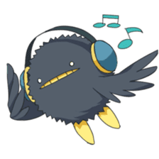 Black bird sticker #3871797