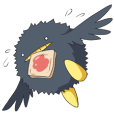 Black bird sticker #3871804