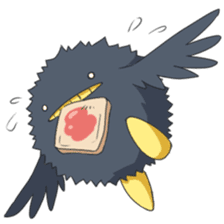 Black bird sticker #3871804