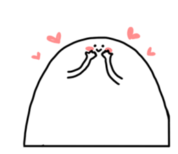 White Kawaii Something sticker #3872208