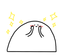 White Kawaii Something sticker #3872212