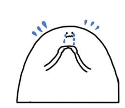 White Kawaii Something sticker #3872228