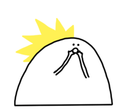 White Kawaii Something sticker #3872236