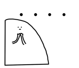 White Kawaii Something sticker #3872240