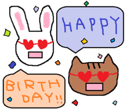 Cat, rabbit, and other.part2 sticker #3872548