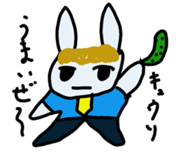 Rabbit paradise 5 sticker #3872657