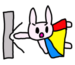 Rabbit paradise 5 sticker #3872664