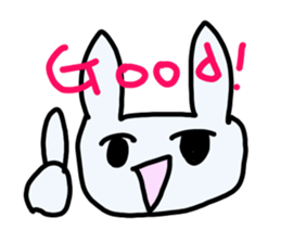 Rabbit paradise 5 sticker #3872666