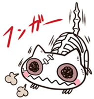 Zombie cat "Karakara" sticker #3872814
