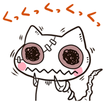 Zombie cat "Karakara" sticker #3872839