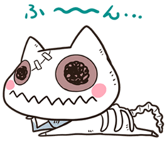 Zombie cat "Karakara" sticker #3872845
