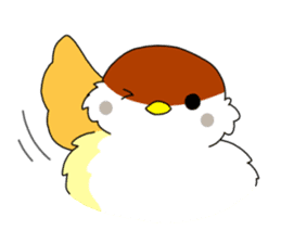 Everyday life of sparrow sticker #3874411