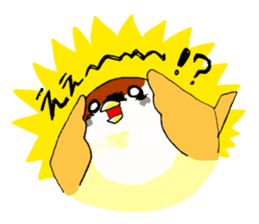 Everyday life of sparrow sticker #3874416