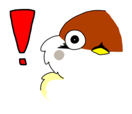 Everyday life of sparrow sticker #3874418