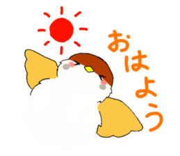 Everyday life of sparrow sticker #3874423