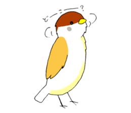 Everyday life of sparrow sticker #3874431
