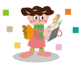 Angels,animals and plants in Hokkaido sticker #3875820