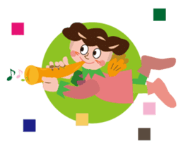 Angels,animals and plants in Hokkaido sticker #3875823