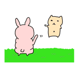 Cute or Monstrous ? rabbit sticker #3877139