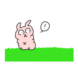 Cute or Monstrous ? rabbit sticker #3877143