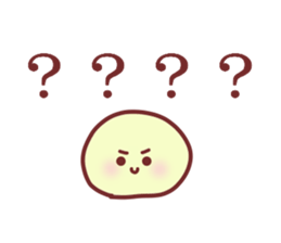 Drooping eyebrows cream-filled roll2 sticker #3877371