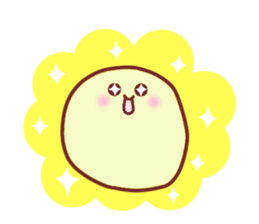 Drooping eyebrows cream-filled roll2 sticker #3877378