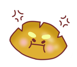 Drooping eyebrows cream-filled roll2 sticker #3877384