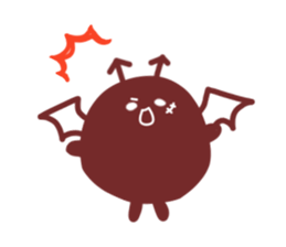 Drooping eyebrows cream-filled roll2 sticker #3877385