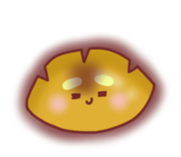 Drooping eyebrows cream-filled roll2 sticker #3877386