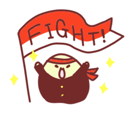 Drooping eyebrows cream-filled roll2 sticker #3877387