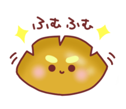 Drooping eyebrows cream-filled roll2 sticker #3877392