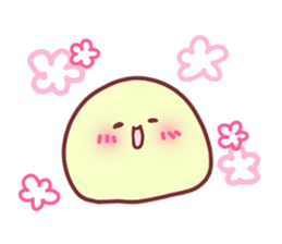 Drooping eyebrows cream-filled roll2 sticker #3877396