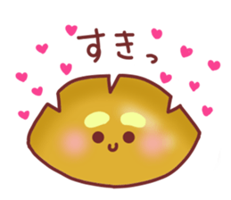 Drooping eyebrows cream-filled roll2 sticker #3877400