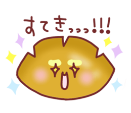 Drooping eyebrows cream-filled roll2 sticker #3877401