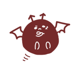 Drooping eyebrows cream-filled roll2 sticker #3877405