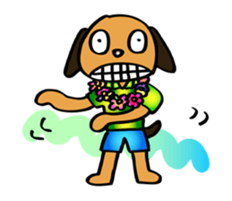 The funky dog 2 sticker #3878002