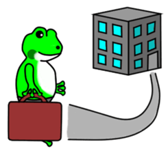 JIN-JIN Frog Life sticker #3878539