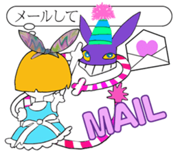 Cheshire cat big success of Alice sticker #3878972