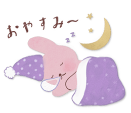 Fluffy bunny & Girl sticker #3879608