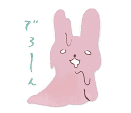 Fluffy bunny & Girl sticker #3879626