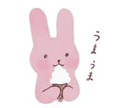 Fluffy bunny & Girl sticker #3879635