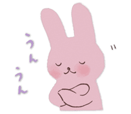 Fluffy bunny & Girl sticker #3879638