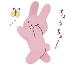 Fluffy bunny & Girl sticker #3879644