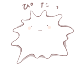 Loose stamp of microorganisms sticker #3879745