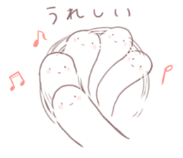 Loose stamp of microorganisms sticker #3879748