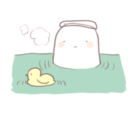 Loose stamp of microorganisms sticker #3879752